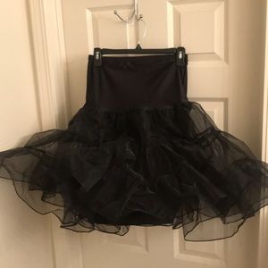 Black Petticoat Skirt